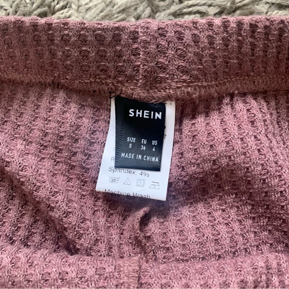 Shein | 2 piece waffle lounge set size small - Picture 8 of 10